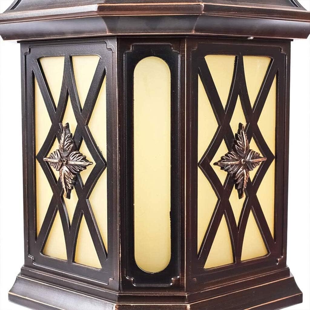 Column Headlight, Outdoor Pillar Light Retro Column Headlight Aluminum Waterproof Villa Garden Lighting Street Light