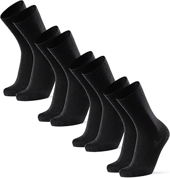 DANISH ENDURANCE Merino Wool Hiking Liner Socks for Men & Women, Lightweight & Breathable Socks for Outdoors, 2 or 4-Pack