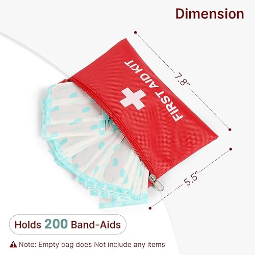 Miniatura 3 de Mini bolsa vacía para botiquín de primeros auxilios, portátil, impermeable, pequeña bolsa de primeros auxilios para suministros de emergencia,