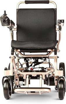 Fold and Travel Lightweight Electric Wheelchair for Adults Folding Foldable Transport Electric Wheelchair Motorized, Automated WheelchairFDA Approved Color B
