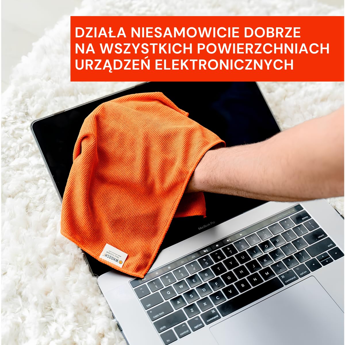 Whoosh XL antybakteryjne ściereczki do czyszczenia z mikrofibry (3 sztuki)