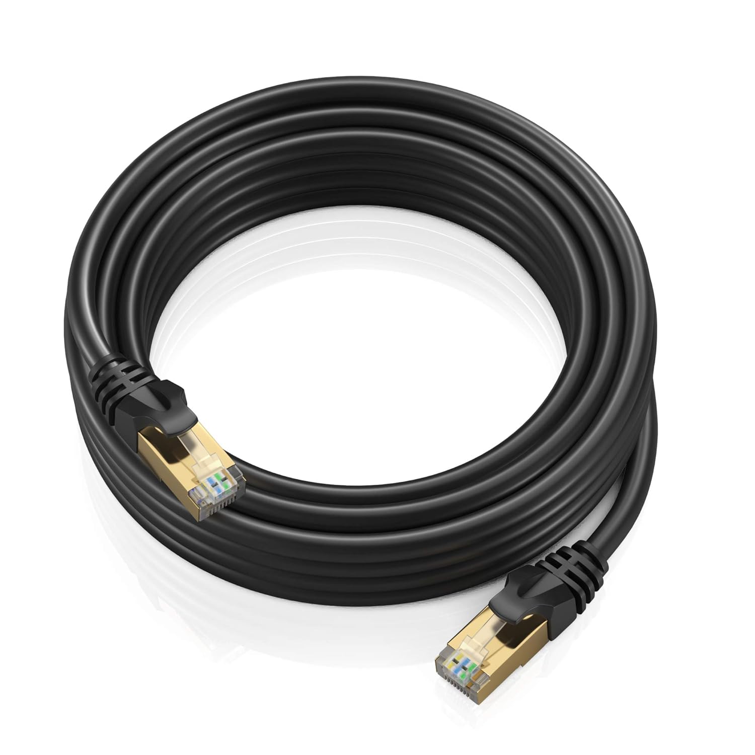 Black Cable, 20 ft Cable Cat 7, Cat 7 Cable