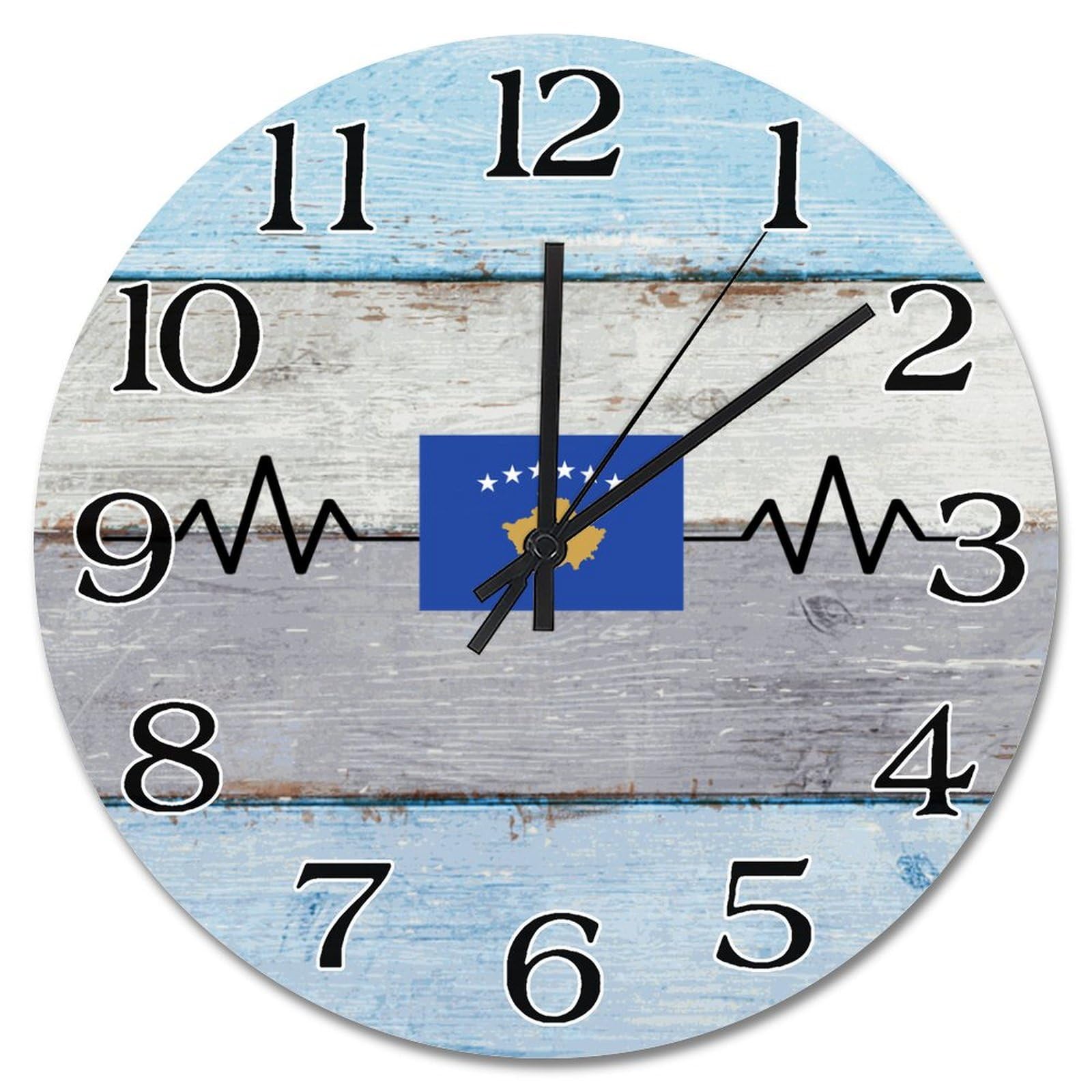 Horloge murale Kosovo sans tic-tac pour supprimer les bruits de chambre