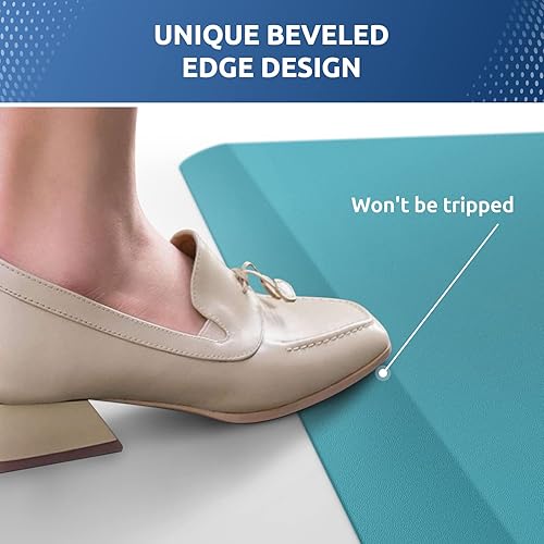 Miniatura 69 de KitchenClouds - Tapete antifatiga acolchado para cocina, impermeable, antideslizante, cómodo, para escritorio de pie, fregadero y oficina, 17.3 x 39