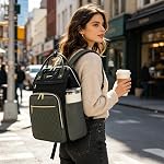 EMPSIGN 17 Inch Laptop Backpack for Women, Travel Computer Backpack, Large Capacity Water-repellent Quilted Casual Daypack