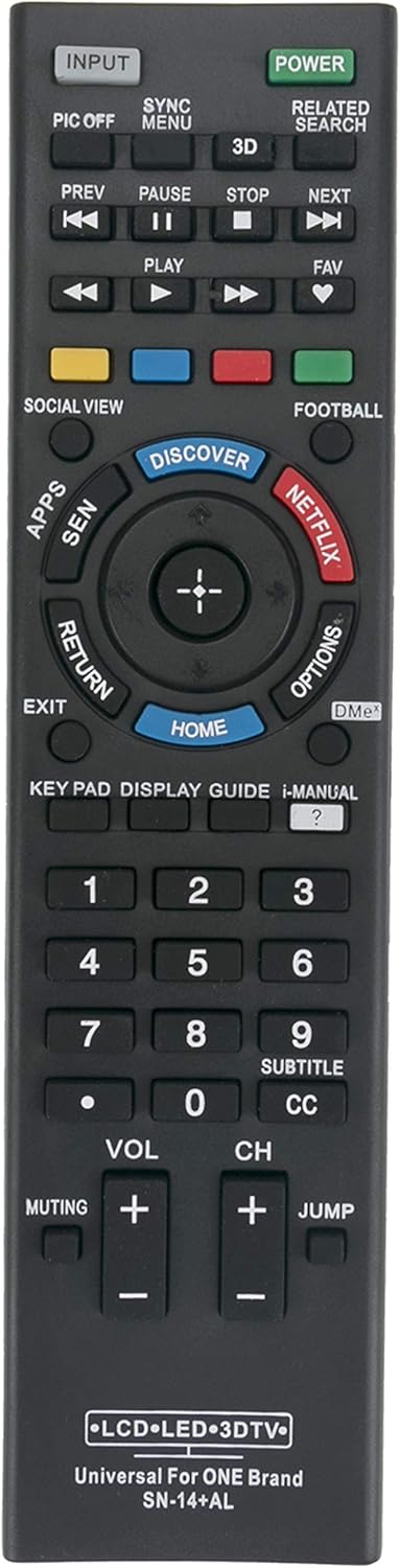 Amazon.com: AULCMEET Universal Replacement Remote Control Compatible ...