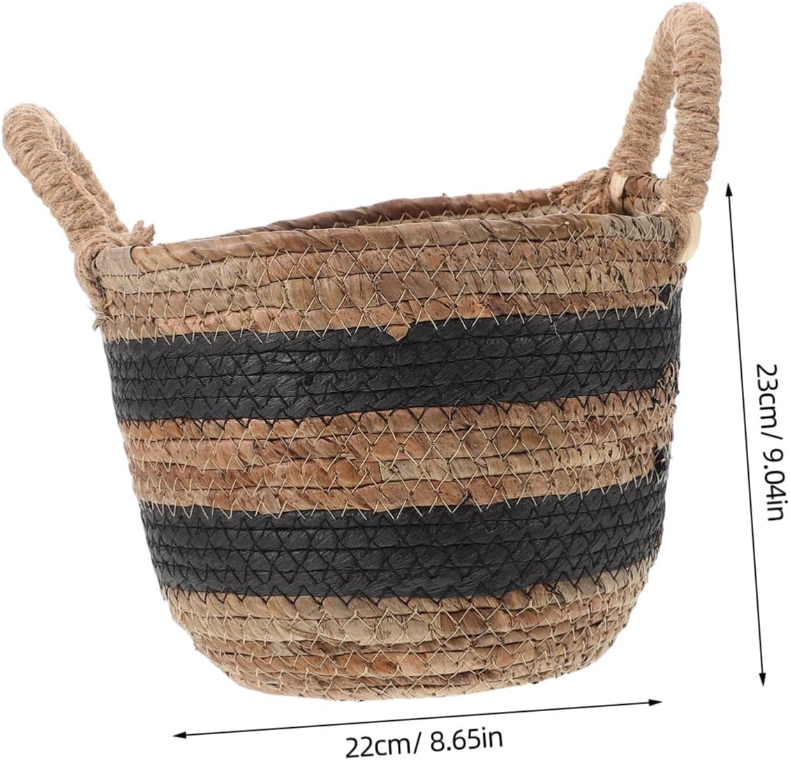 Handmade Large Rattan Woven Basket for Home Organization Boho Style Blanket Storage Lightweight Natural Material and Laundry Hamper for Stylish Living Spaces