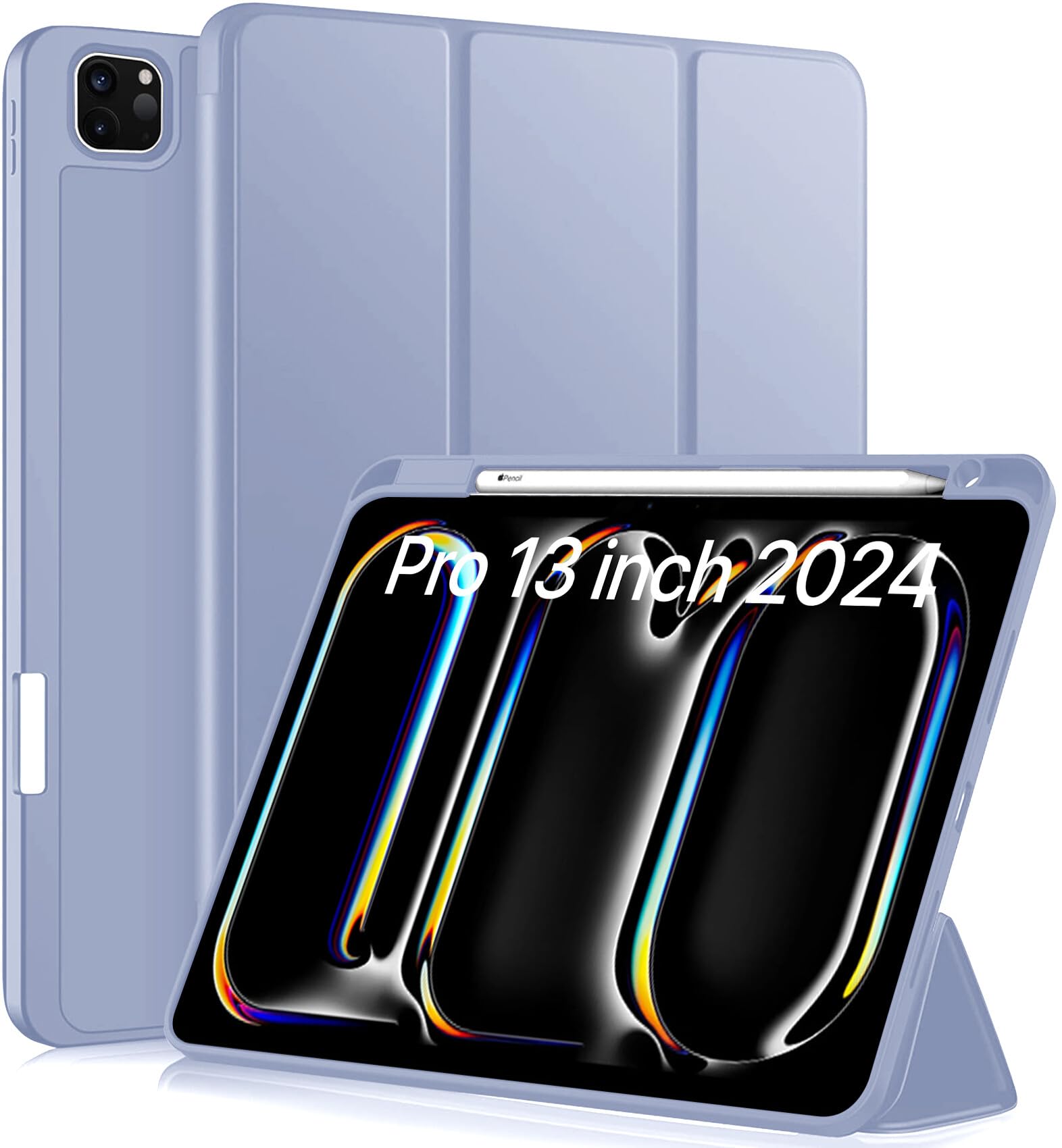 Robustrion Cover for iPad Pro 13 inch Cover Case (M4) with Pencil Holder, Case Cover for iPad Pro 13 inch 2024 [Auto Sleep Wake Support] - Lavender (B0D42G557T) Amazon Price History, Amazon Price Tracker