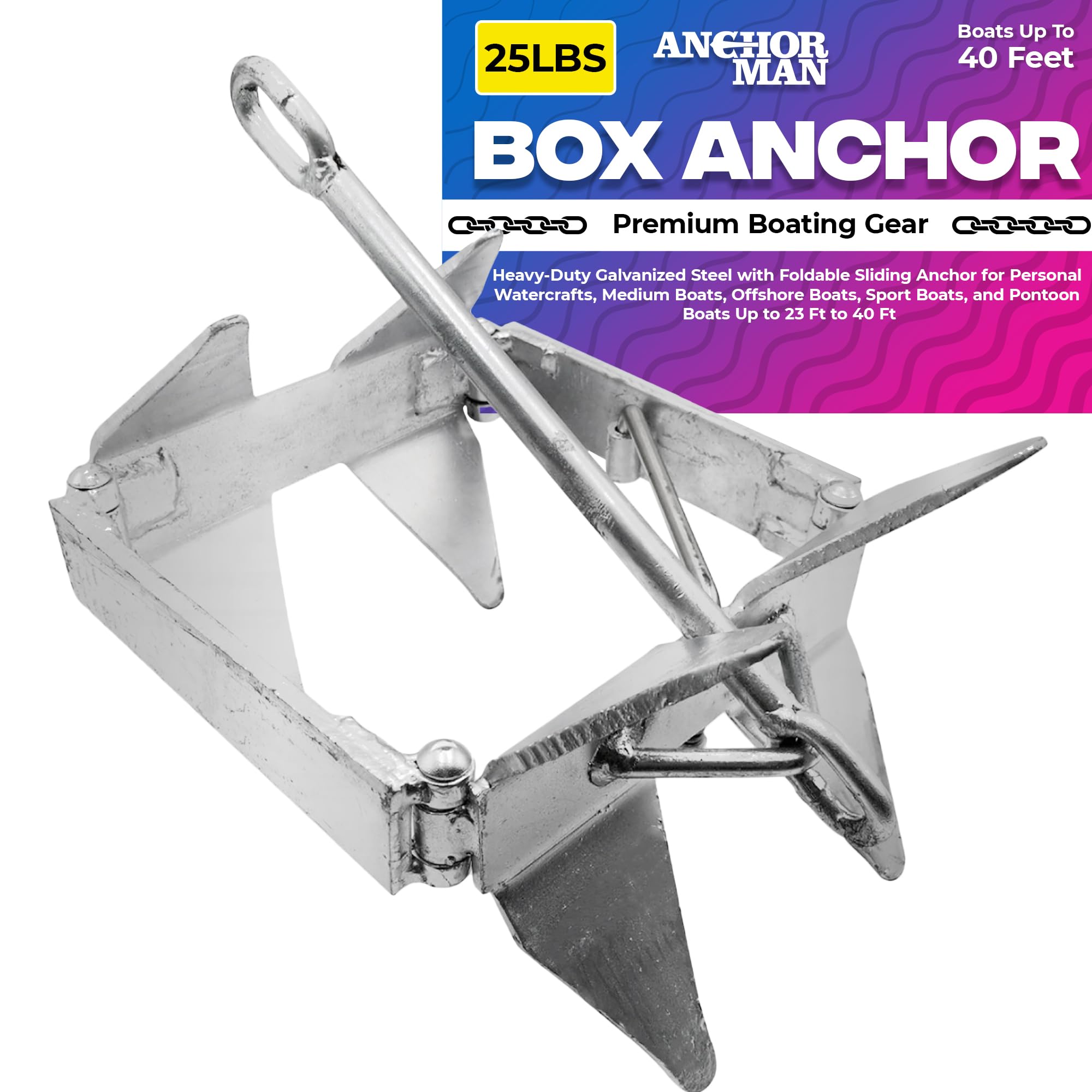 Anchor-Man Boat Slide Box Anchors, 100% Hot