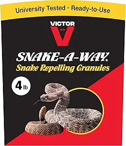 Snake-A-Way Outdoor Snake Repellent Granules for Yard, 4 lb Bag