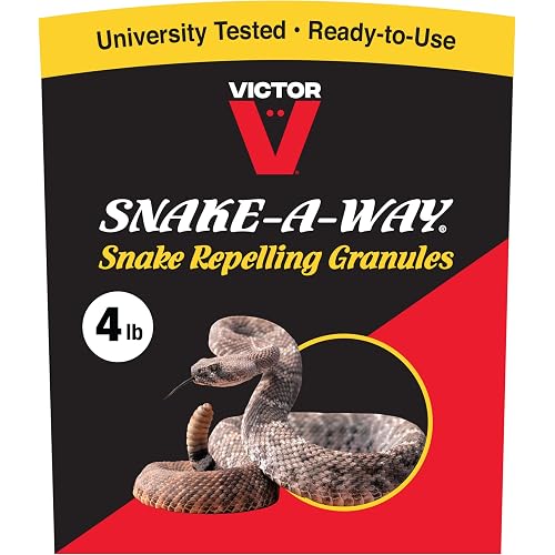 Victor Snake-A-Way Outdoor Snake Repellent Granules for Yard, 4 lb Bag