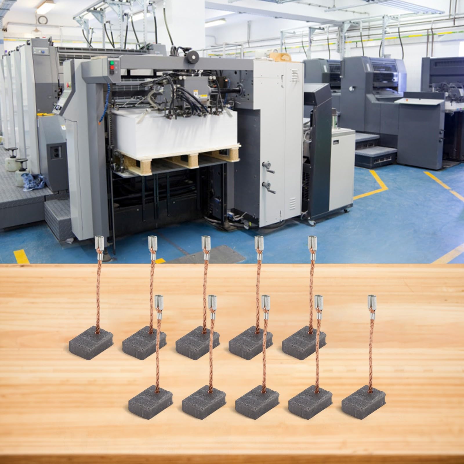 Spazzola di carbone, per Bosch GWS 13-125, GWS 17-125 CIE, parte 1607000V37, ricambio motore a bassa scintilla, 5,5 x 11 x 15 mm, confezione da 10