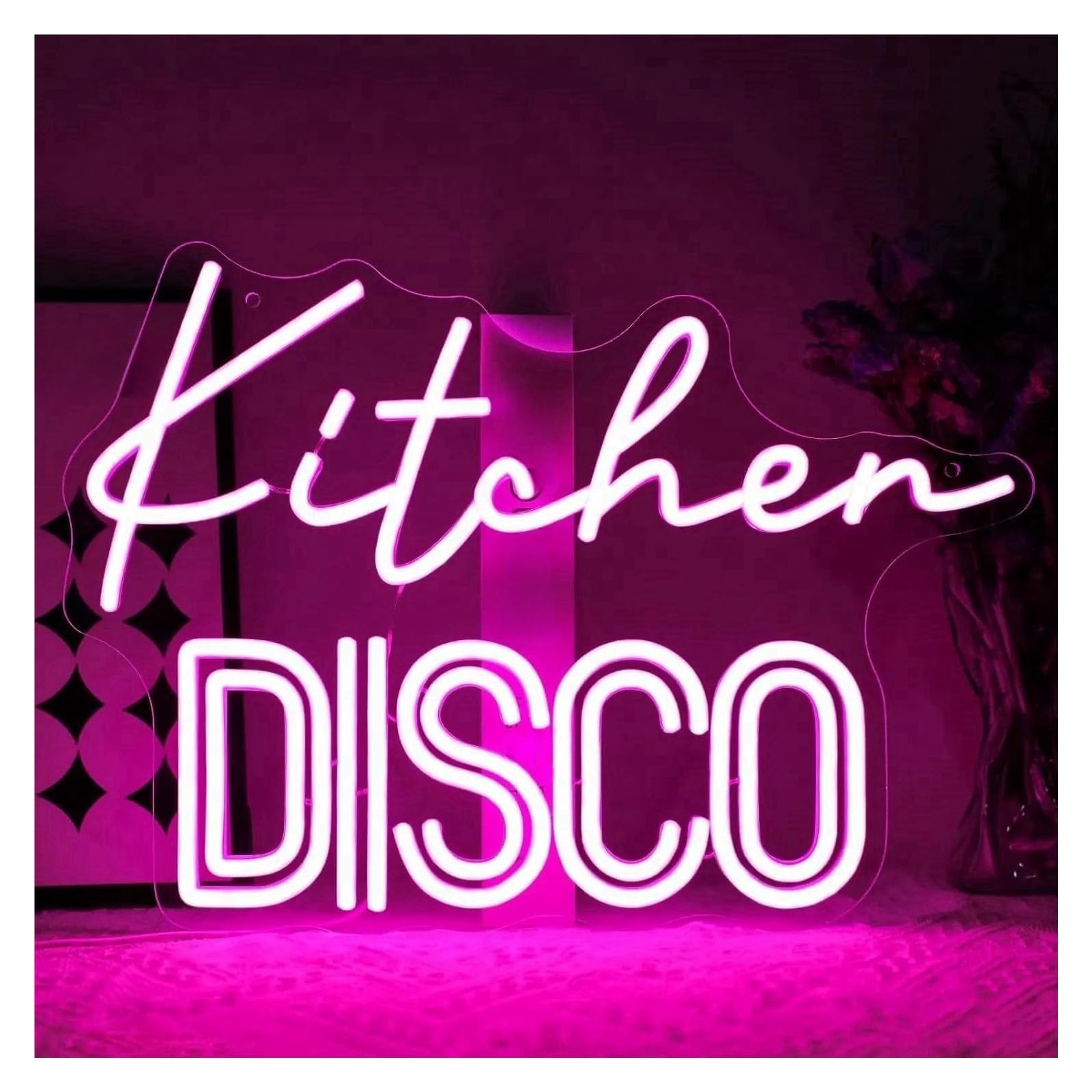 Insegna luminosa al neon Discoteca da cucina per insegne al per neon alimentate tramite per USB 29,21 cm x 40,64