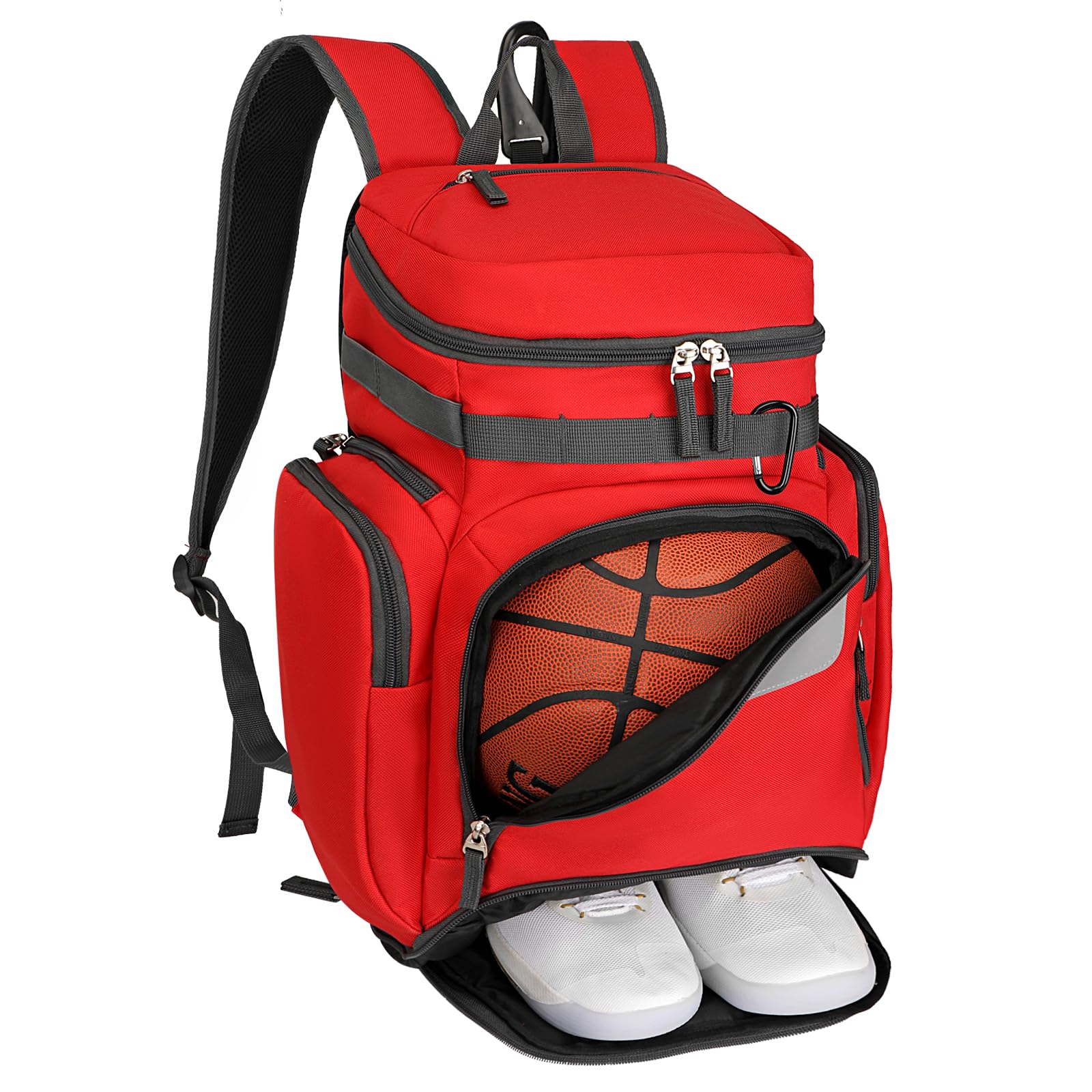Goloni Basketball Backpack,Large Sports Bag with Ball Compartment & Shoe Compartment for Basketball, Soccer, Volleyball,Gym