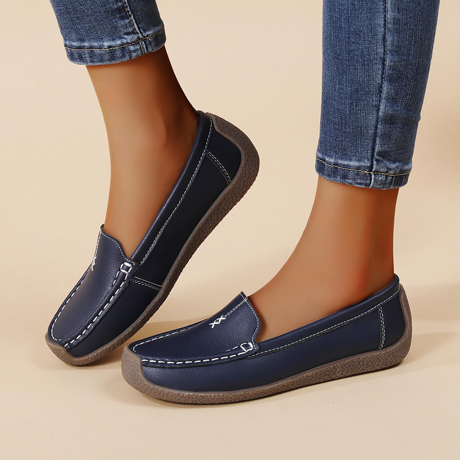 Loafers for Women Business Casual Dress Shoes Comfortable Lightweight Penny Loafers Slip On Work Office Flats Comfort Walking Shoes