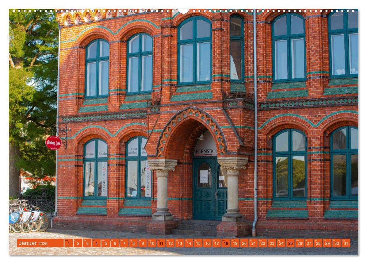 Ostseereise - Flensburg (hochwertiger Premium Wandkalender 2026 DIN A2 quer), Kunstdruck in Hochglanz: Viele Städte in Deutschland sind einzigartig ... Stadt Schleswig - Holsteins (CALVENDO Orte)