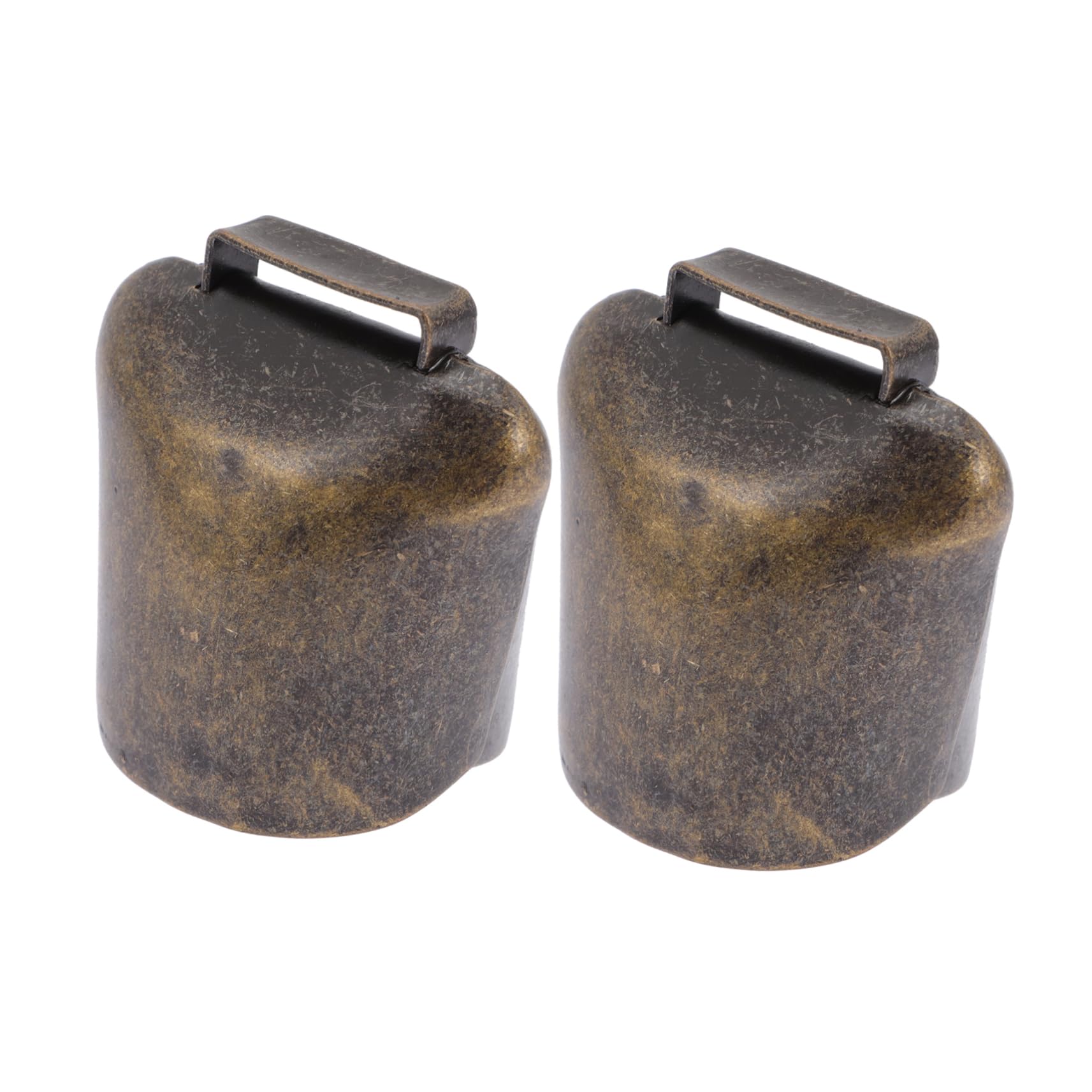 BCOATH 2sets Cattle Bells Galvanized Iron Harmony Chic Bells Livestock Supplies Ornaments Pet for Dogs 2pcs*2