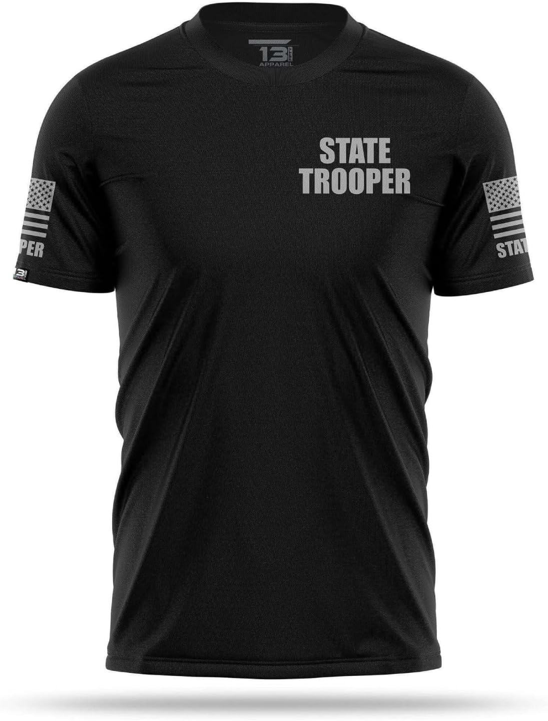 State Trooper Men’s Performance Duty Shirt, Lightweight Breathable Stretch Uniform, Moisture-Wicking, Durable Fit