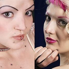 TKKUY 131PCS Piercing Kit for all Body Piercings Stainless Steel Piercing Jewelry with 12G 14G 16G 20G Piercing Needles and Tools for Nose Septum Belly Button Lip Ear Tongue Cartilage Eyebrow Tragus