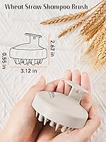 Vista 5 de HEETA - Masajeador de cuero cabelludo para el crecimiento del cabello, cepillo de champú, exfoliante para el cuero cabelludo con cerdas de silicona