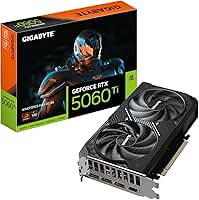 Gigabyte Placa gráfica GeForce RTX 5060 Ti WINDFORCE MAX OC 8G - 8GB GDDR7, 128bit, PCI-E 5.0, 2617MHz Core Clock, 3 x DP, 1 x HDMI, NVIDIA DLSS 4, GV-N506TEAGLEMAX OC-8GD