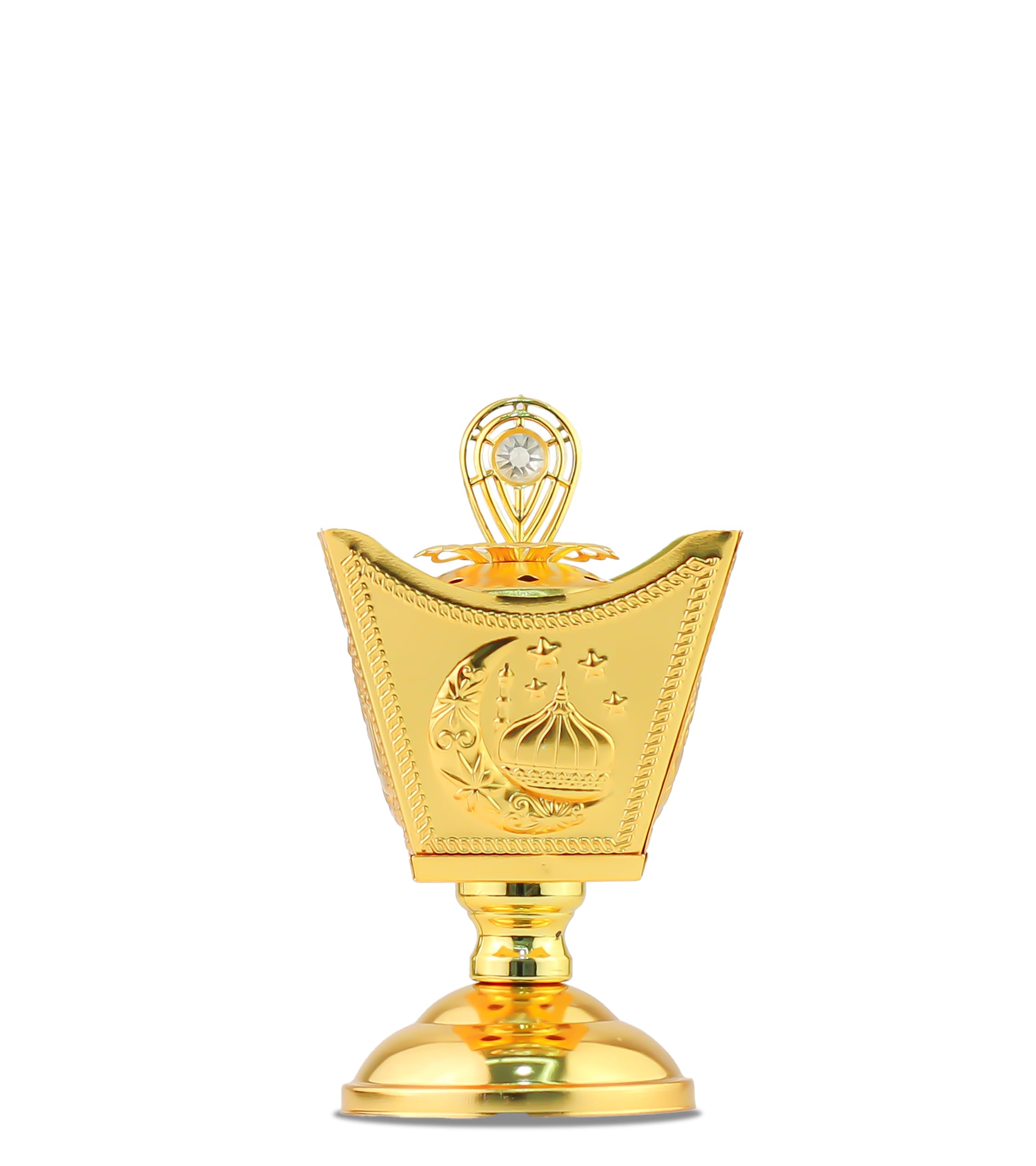 Mobigon Charcoal Incense Burner, Bakhoor Burner, Oud Frankincense Incense Burner, Vintage Arabic Burner, Suitable For Arabian Oud, Yoga, Spa and Aromatherapy, Office & Home Decor (style 22)