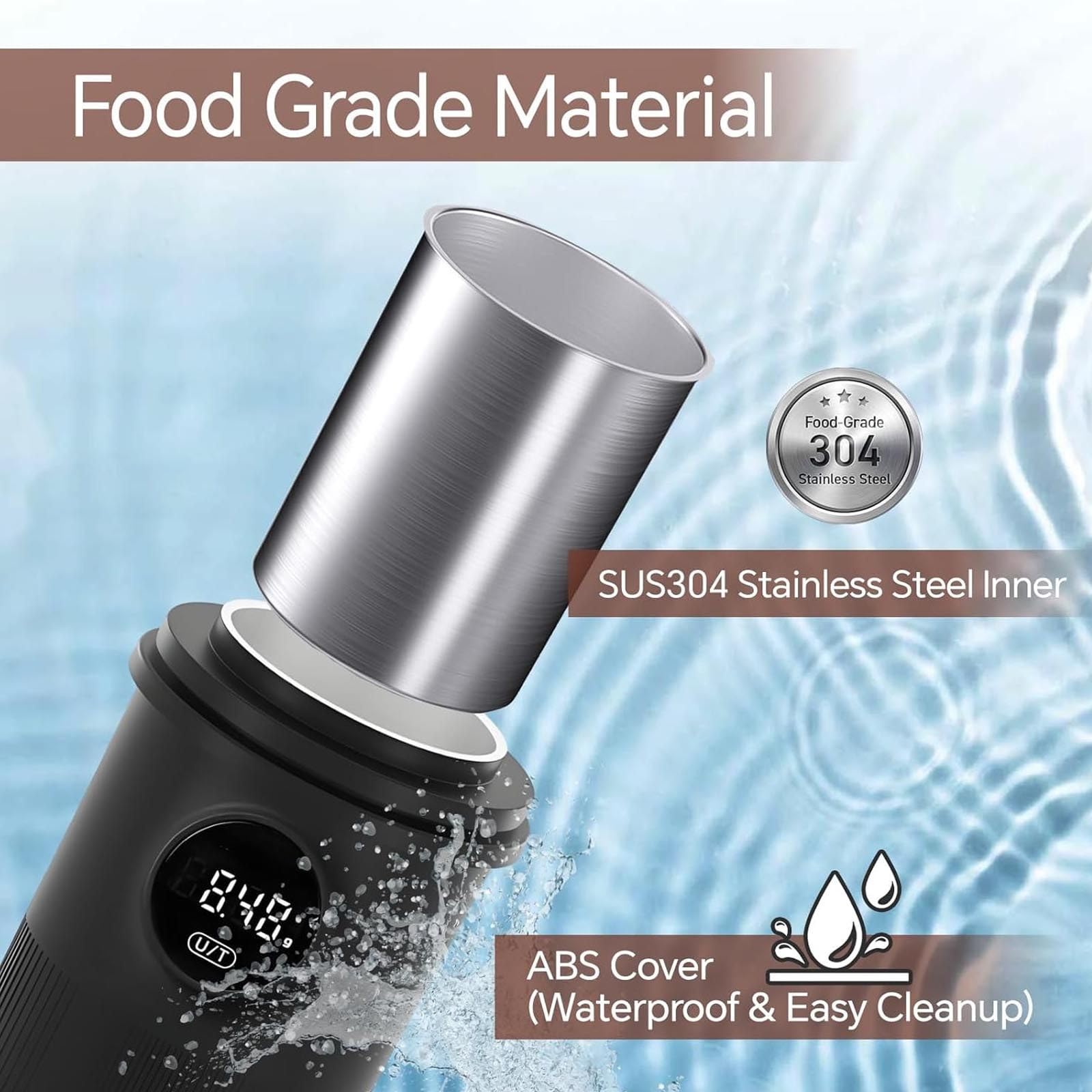 Vaso Dosificador Café - SolucióN Todo En Uno Para Dosificar Café-CombinacióN BáScula Y Taza | PrecisióN 0.1G, Compatible Con Portafiltros 58Mm,Recargable Para El Hogar Y CafeteríA.,Black