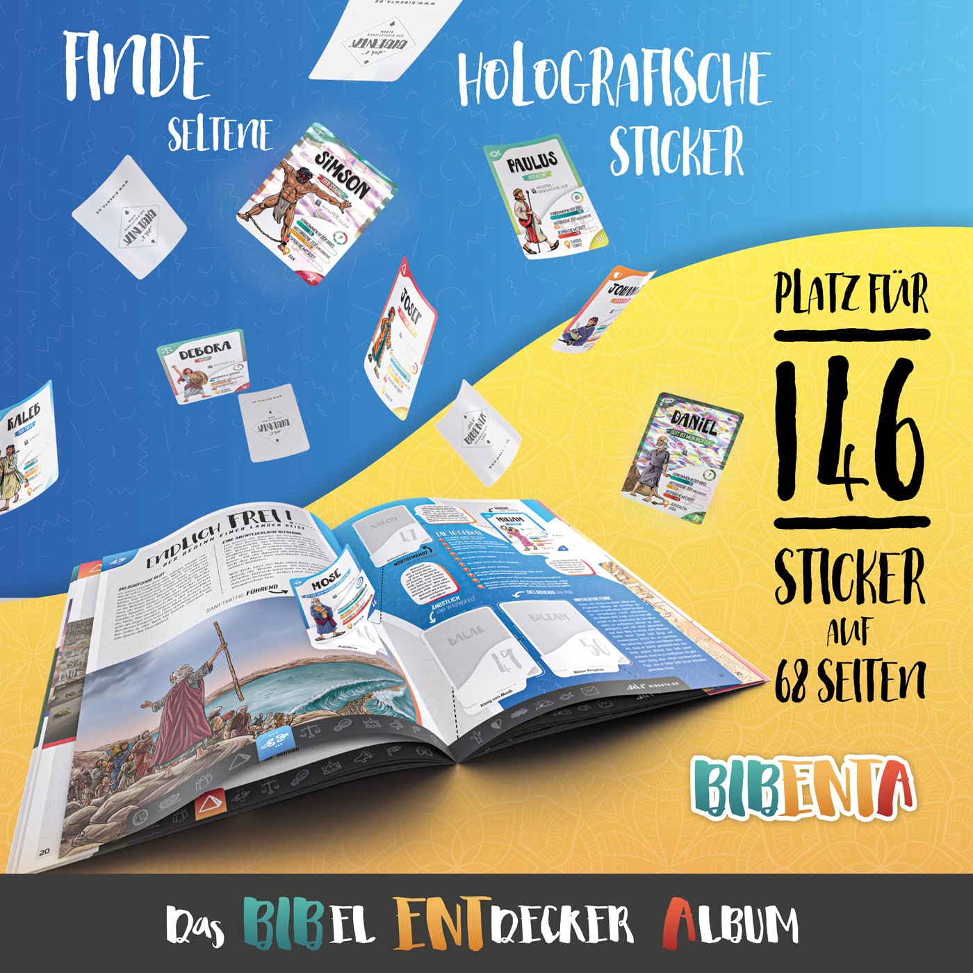 Stickertüten Interaktive Kinderbibel (Dispenser 100 Sticketüten Booster)