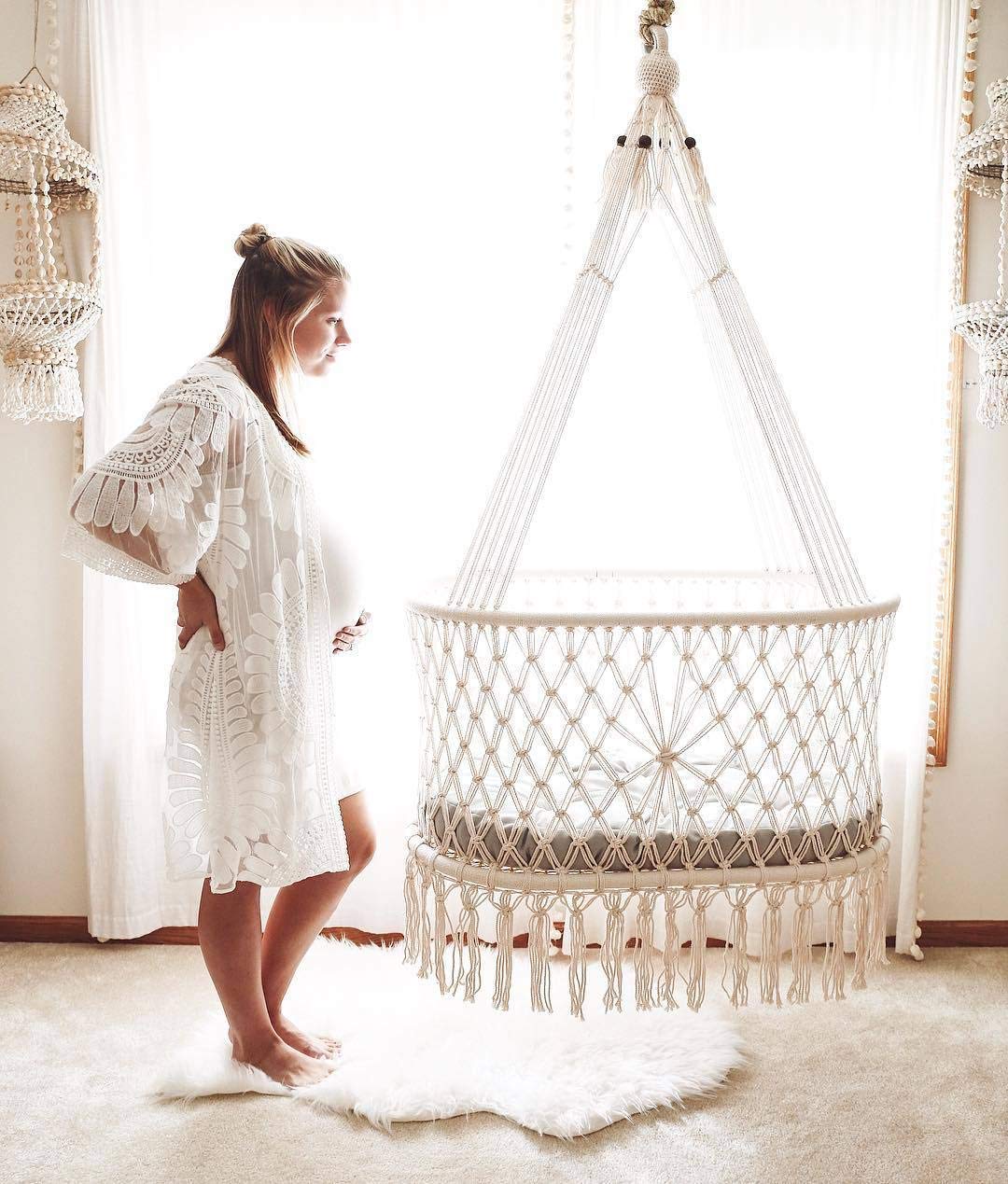 macrame cradle