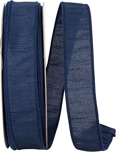 Miniatura 38 de Reliant Ribbon 92975W-056-10F Dupioni Supreme - Listón con borde de alambre, 4 pulgadas x 10 yardas, color menta