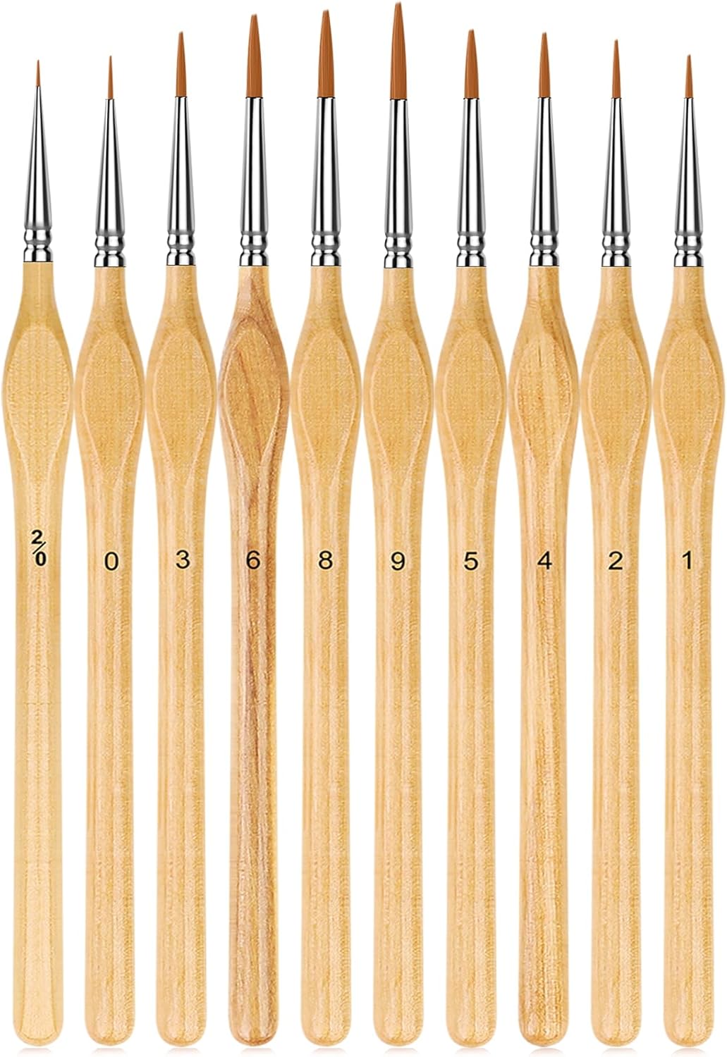 Miniature Paint Brushes,10Pcs Small Fine Tip Paintbrushes, Micro Detail Paint Brush