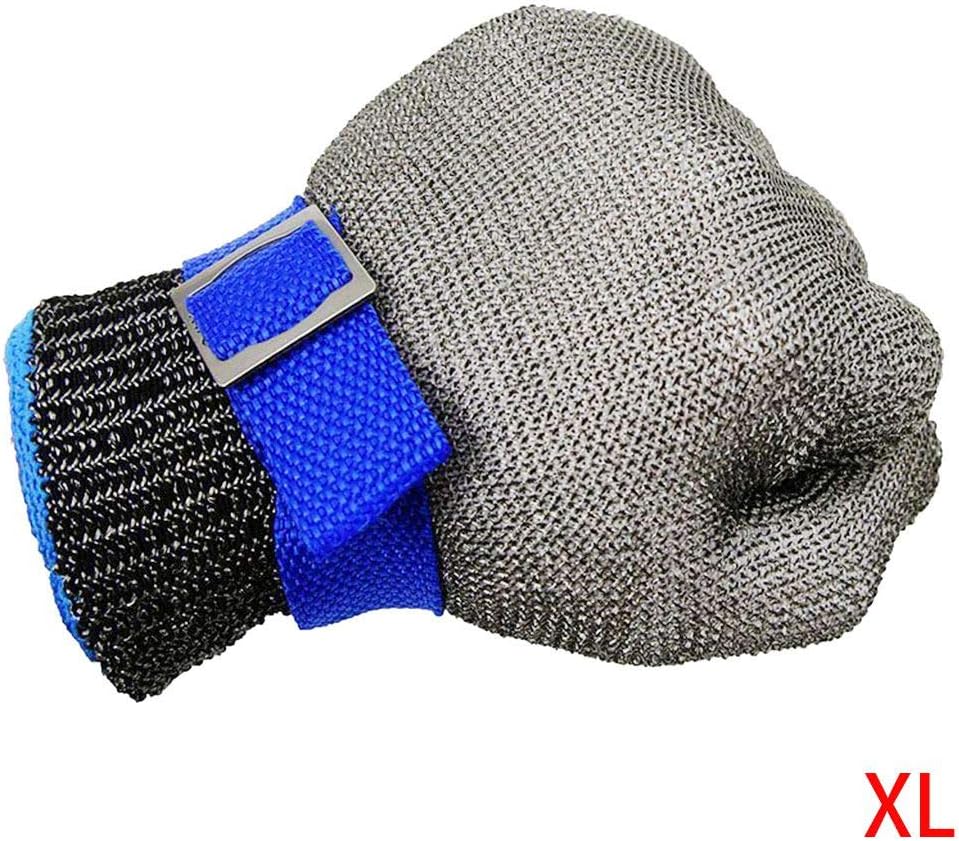 IMHERE W U Anti-cut Gloves Safety Cut Proof Stab Resistant Stainless Steel Wire Metal Mesh Butcher Cut-Resistant Gloves