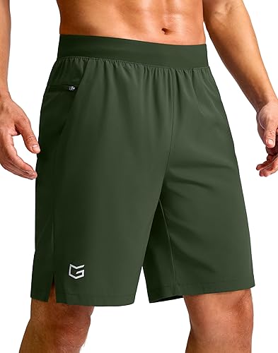 Miniatura 21 de G Gradual Pantalones cortos deportivos para correr para hombre de 7/5/9 pulgadas, bolsillo con cremallera, ligeros, para entrenamiento, gimnasio