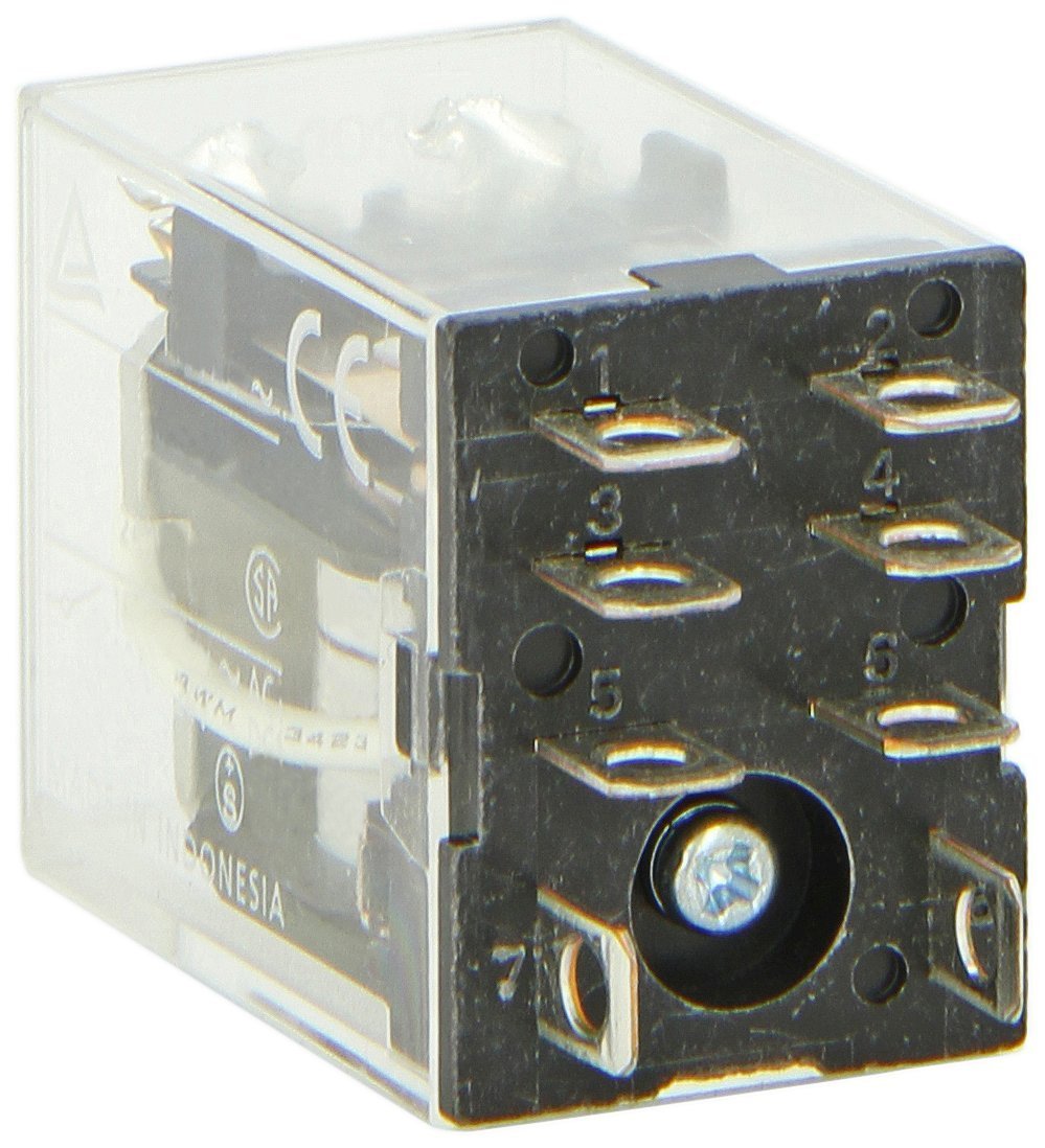Omron LY2-AC24 (Pack of 2) General Purpose Relay, 53.8 mA at 50 Hz and 46 mA at 60 Hz Rated Load Current, 24 VAC Rated Load Voltage