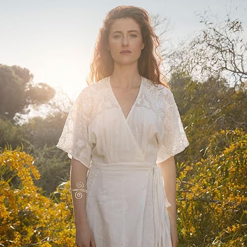 Miniatura 7 de Long tiantian Greek Goddess Headband for Women Halloween Costume Accessories Set Snake Arm Bracelet Gold Upper Arm Cuff Golden Leaf Headband Greek