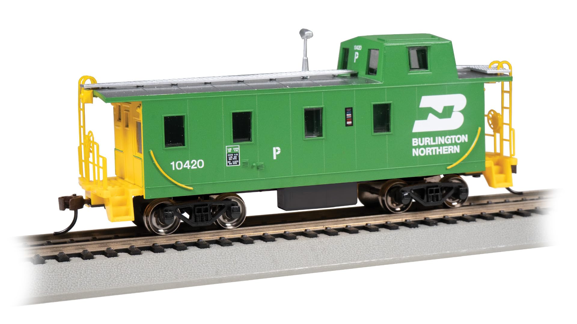 Caboose Cupola Bachmann H0 Burlington Northern wagon de queue train miniature 1/87 - 2