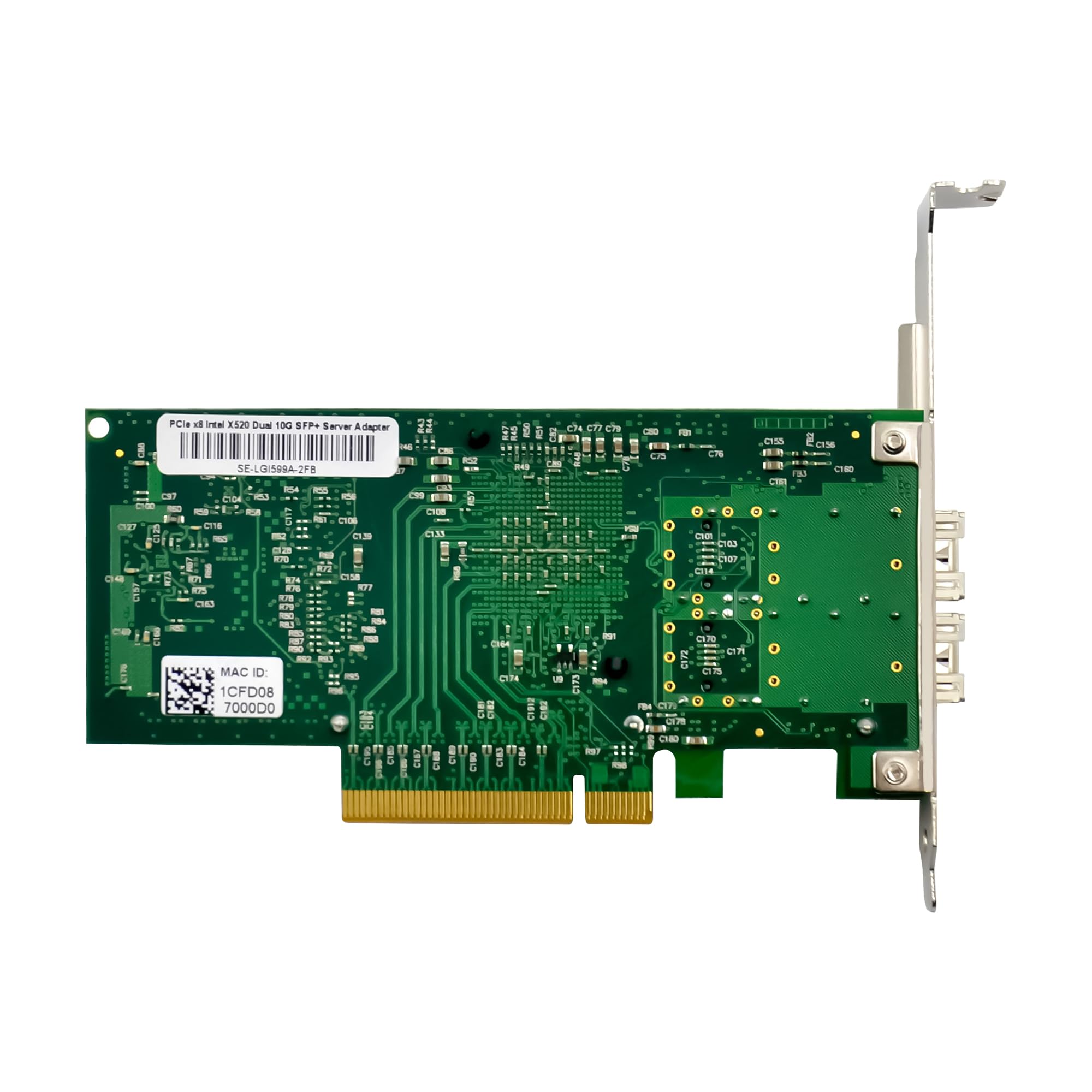 InLine Dual 10-Gigabit Netzwerkkarte, 2X SFP+, PCIe x8, 10 GBASE-T Ethernet LAN Controller, ab Win 7, Server 2008, Linux 2.6 inkl. Low Profile Slotblech, 51131A