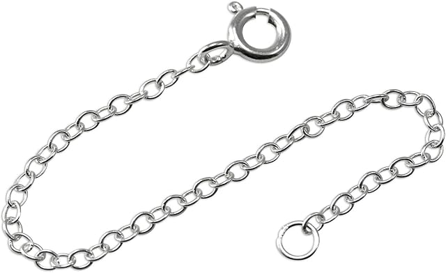 Sterling Silver Trace Chain Extender 2-4 Inches
