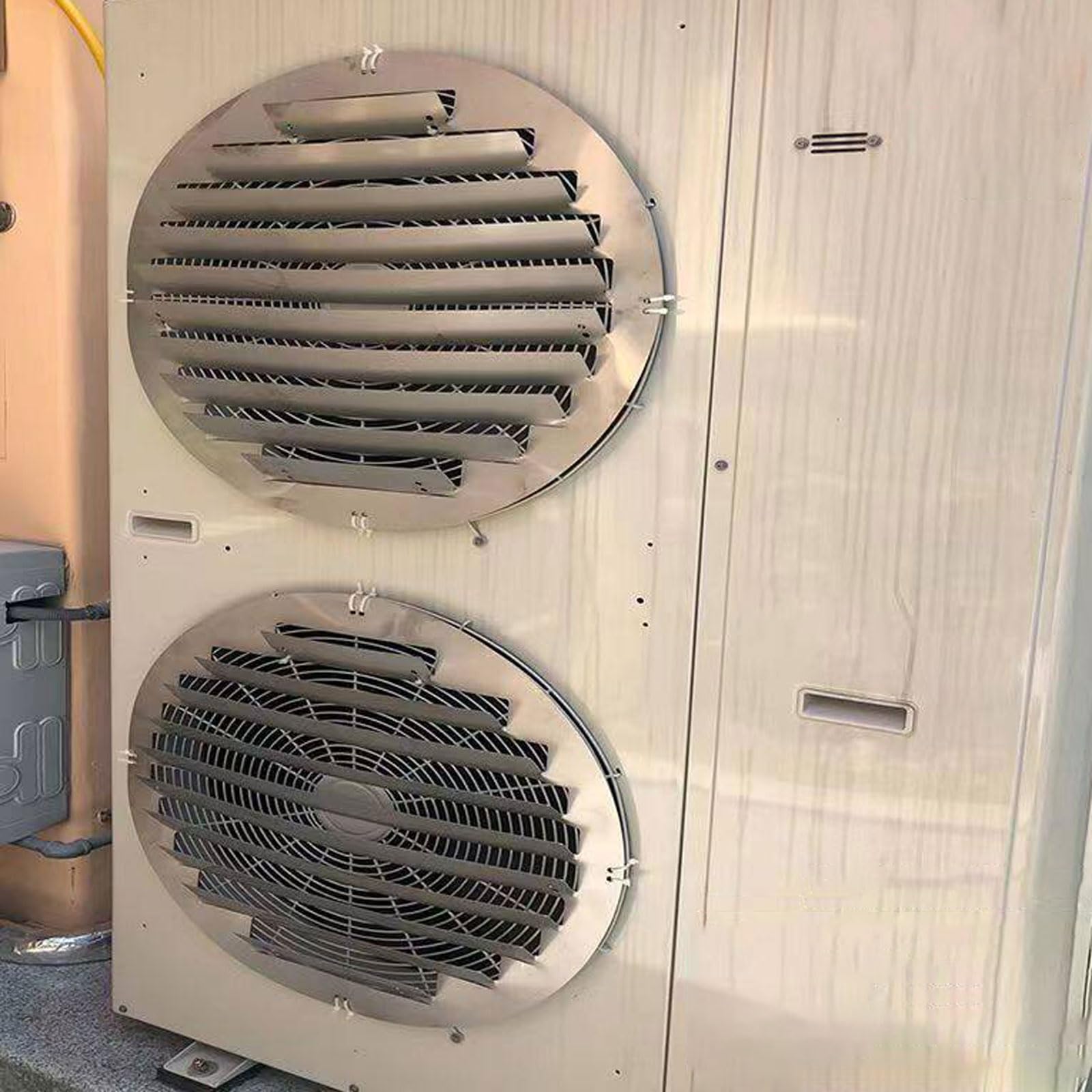Deflettore per condizionatore d'Aria Esterno,Deflettore in Acciaio Inossidabile Resistente alle Intemperie,Antiruggine,Ventilazione,per Le bocchette di Riscaldamento