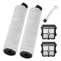 Rullo Spazzola e Filtro per Parti di Ricambio per Tineco Floor One S5 Steamfloor 5 Steam Aspirapolvere Lavapavimenti Intelligente e Pulitore a Vapore, 2 Rulli Spazzola + 2 Filtri + 1 Spazzola