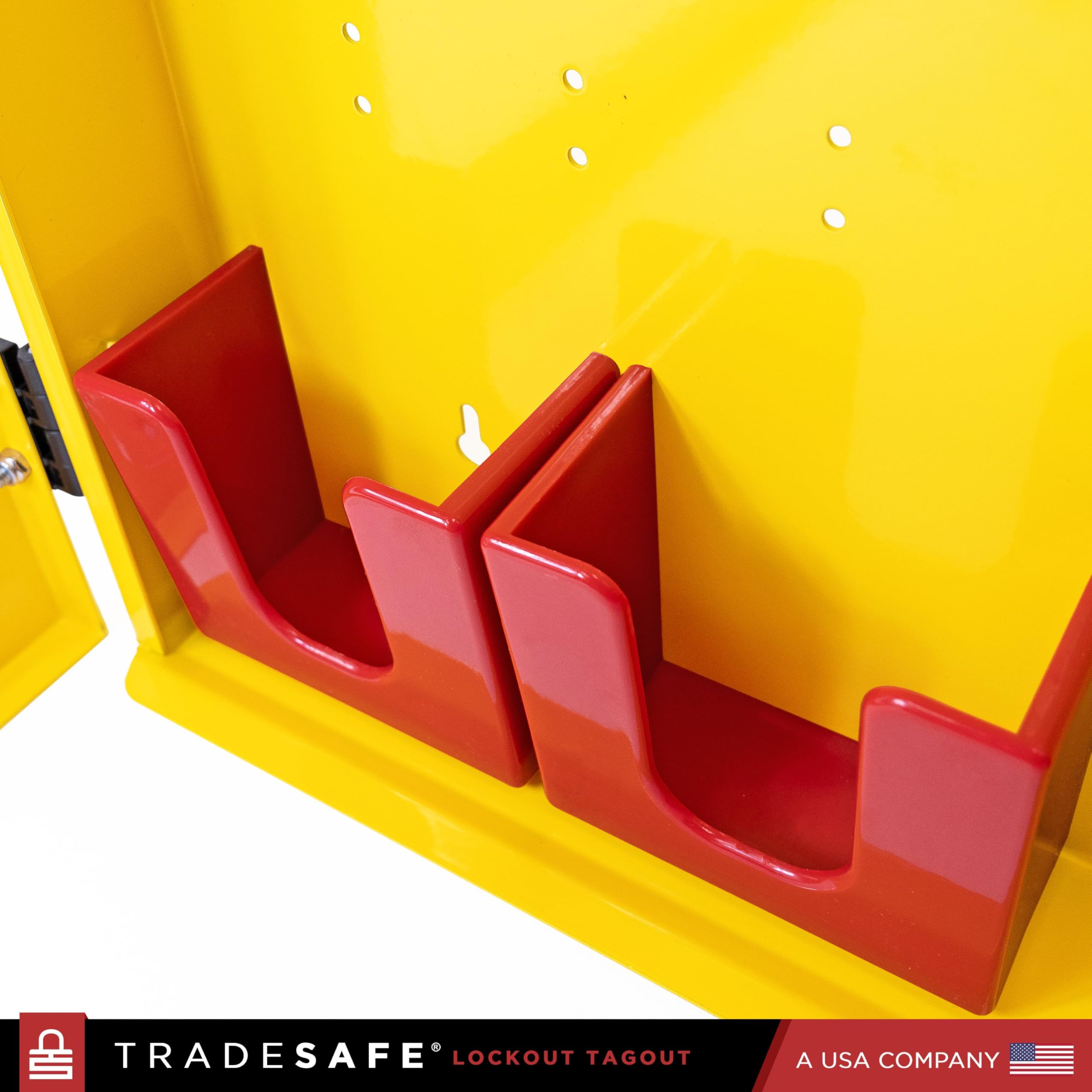 TRADESAFE Estación de etiquetado de bloqueo, estación de etiquetado de bloqueo sin llenar, no incluye dispositivos Loto, kit de montaje en pared, estación de bloqueo 22-1/2 x 18 x 3 pulgadas