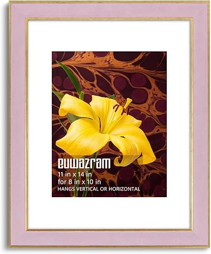 Miniatura 82 de Marco de gamuza de 10 x 13 pulgadas, marco individual, elegante marco verde de 10 x 13 pulgadas con paspartú para fotos de 8.5 x 11 pulgadas, para