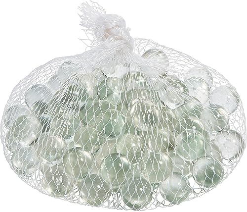 Miniatura 3 de Fun Express Canicas de vidrio transparente – 1 libra a granel, 87 canicas – Accesorios de boda y decoración del hogar