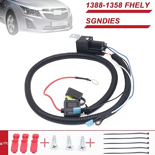 Miniatura 5 de Kit de 4 luces de haz alto y bajo compatible con camioneta Chevy GMC 88-98, kit de conversión de luces altas y antiniebla, enciende las luces