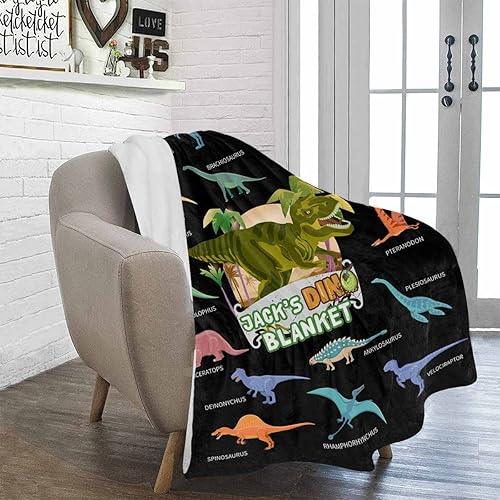 Miniatura 65 de Artsadd Personalized Baby Blanket for Boys Girls with Name, Custom Baby Name Blanket with Unicorn Pattern Customized Name Receiving Swaddle Throw