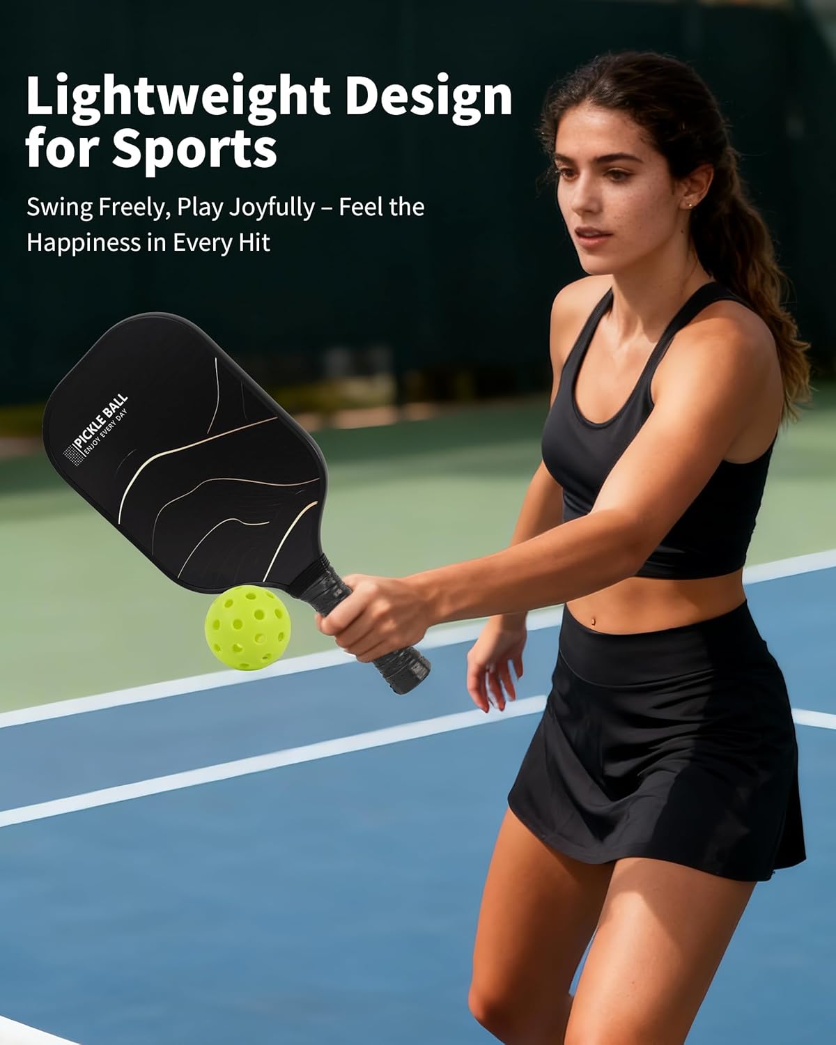 Pickleball Paddles Set of 2 – Include Pickle Ball Rackets 2 Pack and Pickleball Balls 4 Pack and Sports Bag, Lightweight & Durable Design with Ergonomic Grip, Ideal for All Skill Levels - Image 4