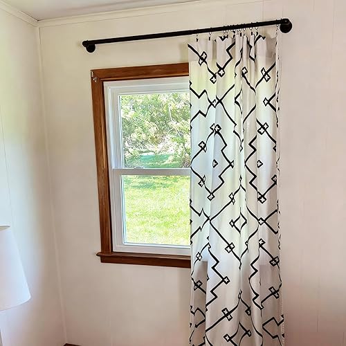 Miniatura 2 de Paquete de 24 anillos de cortina negros con clips, ganchos de cortina para colgar, anillos para cortinas resistentes, clips de cortina antióxido