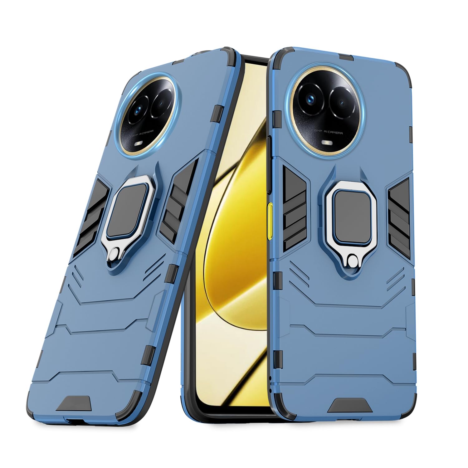 Pikkme Realme 11 / 11x / Narzo 60x 5G Back Cover | D5 Tough Armor Bumper | 360 Protection Case | Ring Holder Stand Case for Realme 11 / 11x / Narzo 60x 5G (Blue) (B0CL6DSFSN) Amazon Price History, Amazon Price Tracker