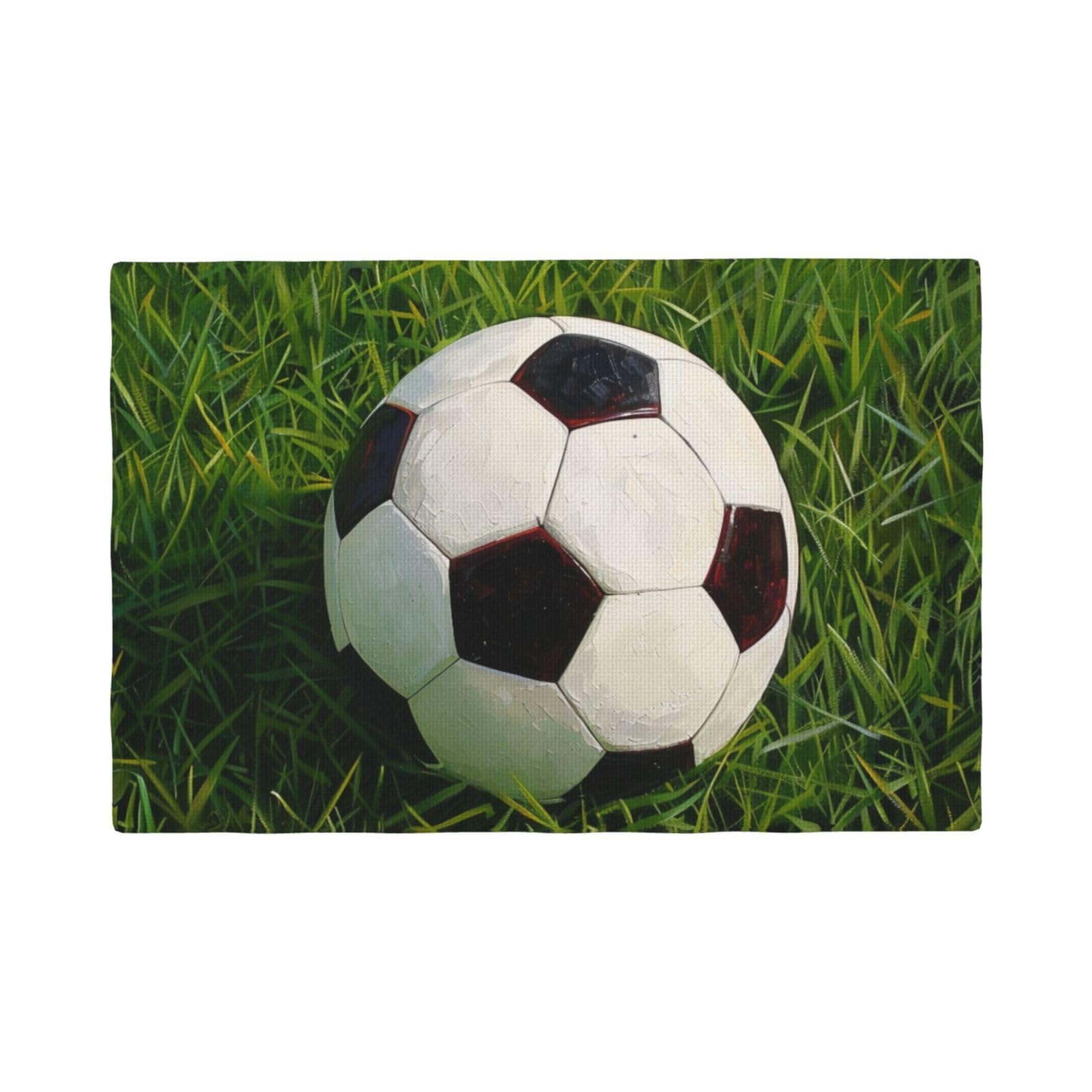 Set de table de football pour repas de match entre amis lot de 6 pièces