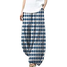 domirica Plus Size Pants for Women Baggy Trendy Lightweight Breathable Loose Graphic Yoga Casual Pants with Pockets